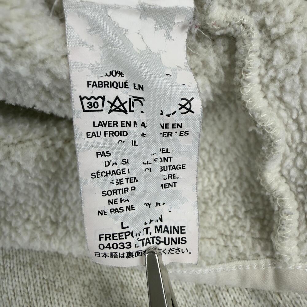 LL BEAN Sweater Fleece Jacket Full Zip Better Sweater Stand Collar Zip Pockets L - Picture 11 of 13